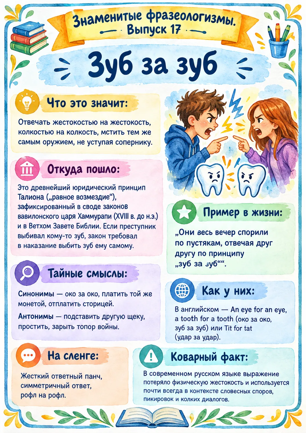 😃Знаменитые фразеологизмы⭐️