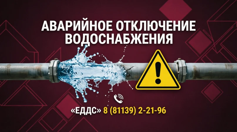 ⚠️ АВАРИЙНОЕ ОТКЛЮЧЕНИЕ ВОДОСНАБЖЕНИЯ.

Уважаемые жители.
Информируем вас о временном прекращении по