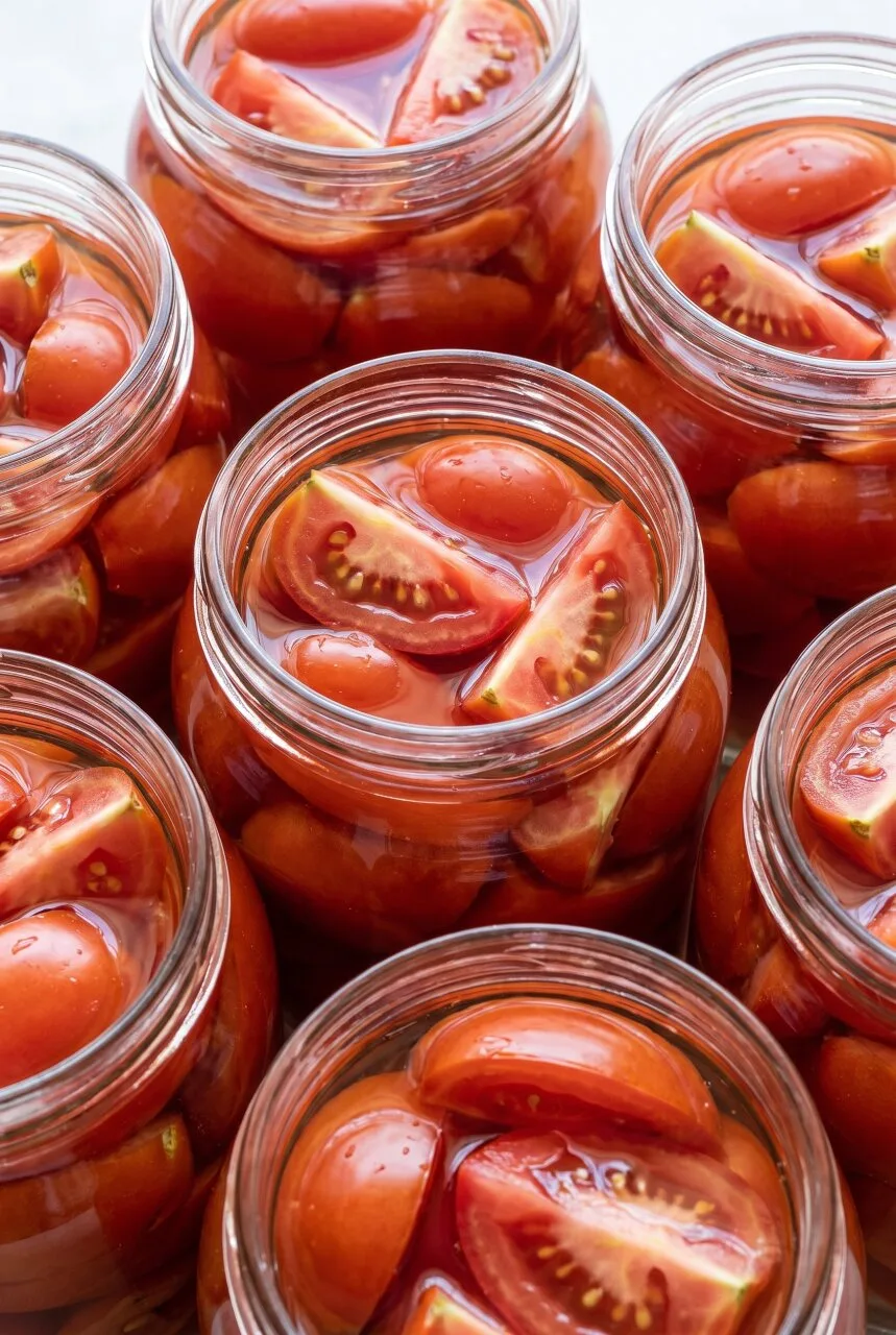 Сочная мякоть сохраняет удивительно свежий вкус, будто помидоры только что нарезали к с...