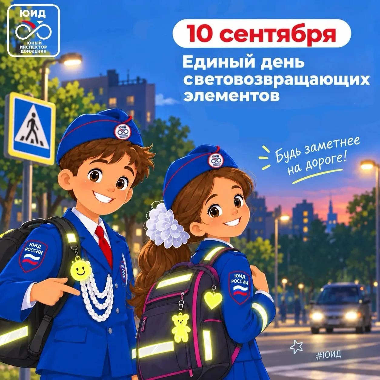 🚦💫 10 сентября – Единый день световозвращающих элементов!