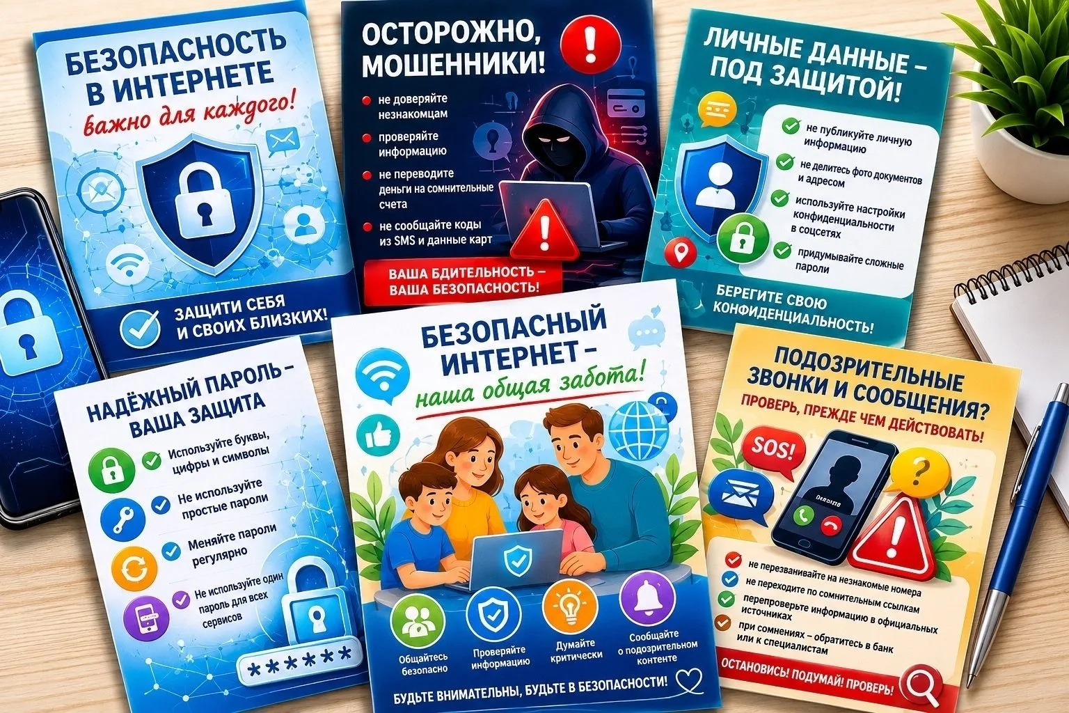 Безопасность в сети: коротко о главном
Чтобы не стать жертвой мошенников, соблюдайте простые правила
