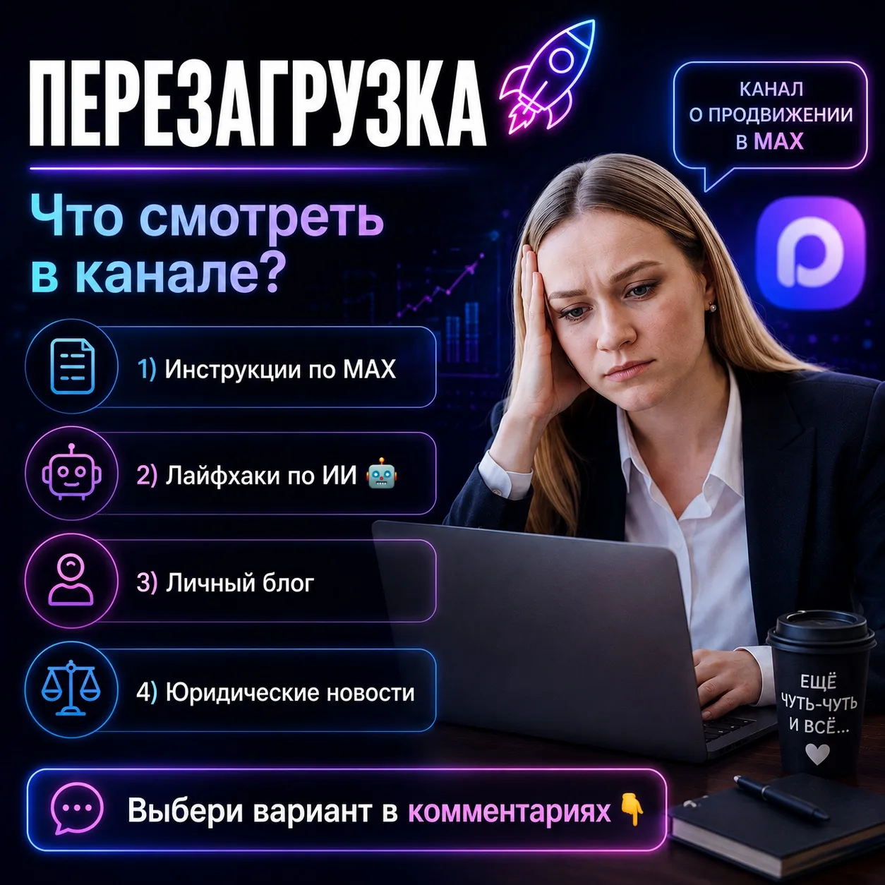 ⏳ Друзья, у меня перезагрузка!

Эту неделю я справлялась как могла. Честно, она была максимально жёс