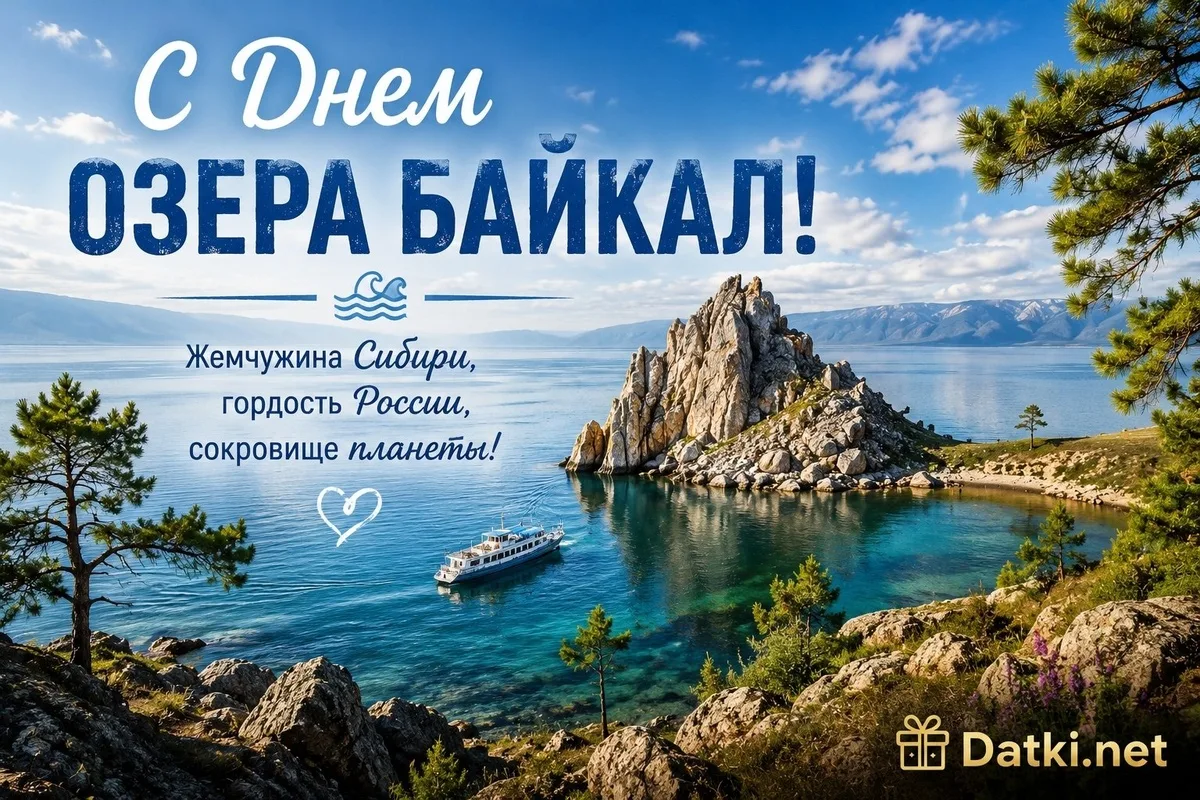 6 сентября — День озера Байкал! 🌊