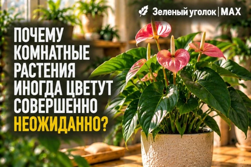 🌸 ПОЧЕМУ КОМНАТНЫЕ РАСТЕНИЯ ИНОГДА ЦВЕТУТ СОВЕРШЕННО НЕОЖИДАННО?
