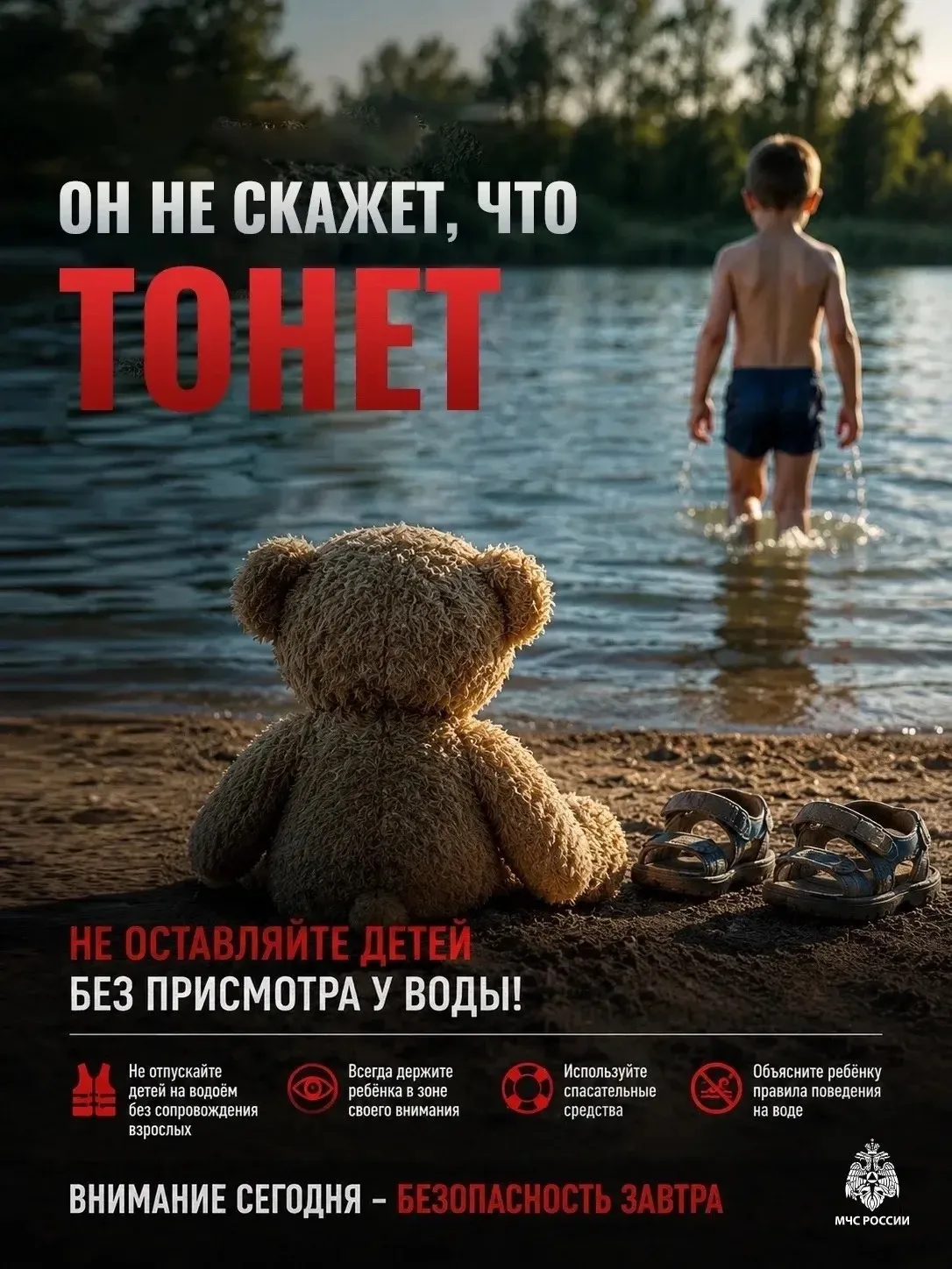 Внимание, информация для родителей! За лето в Увинском районе утонуло два ребенка. Не отпускайте дет