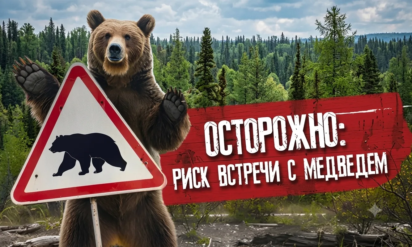 🚨 ОСТОРОЖНО! МЕДВЕДЬ В САЛЫМЕ!