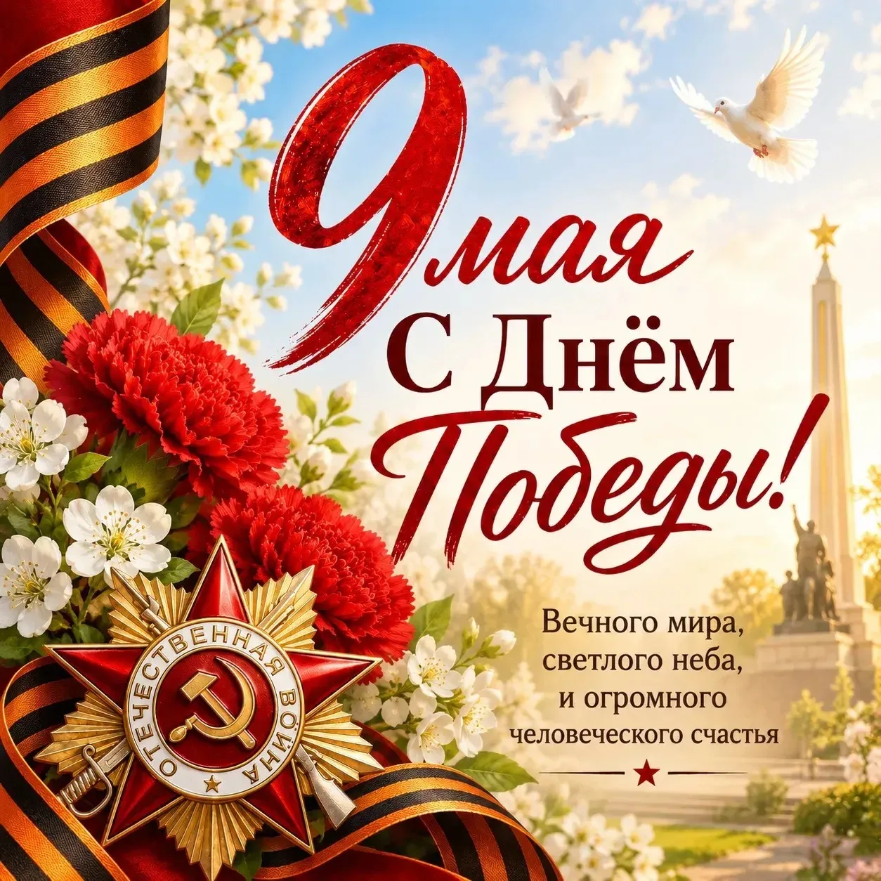 С праздником Великой Победы, дорогие мои! 🕊️🕊️🕊️🕊️🕊️🕊️🕊️🕊️  Самое главное, чего хочется пожелать в э