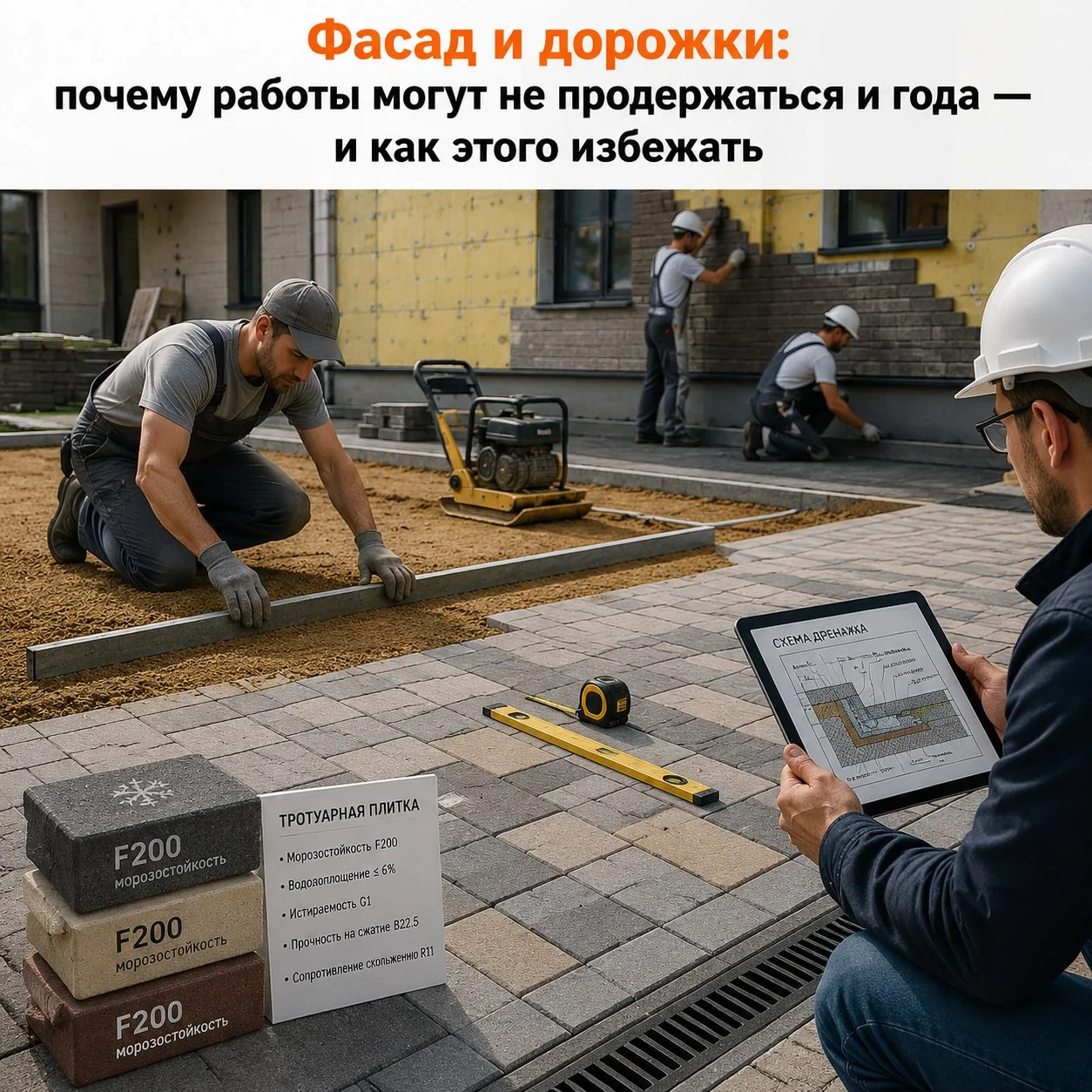 Уложили тротуарную плитку, обновили фасад — а через сезон всё пошло трещинами, плитка п...