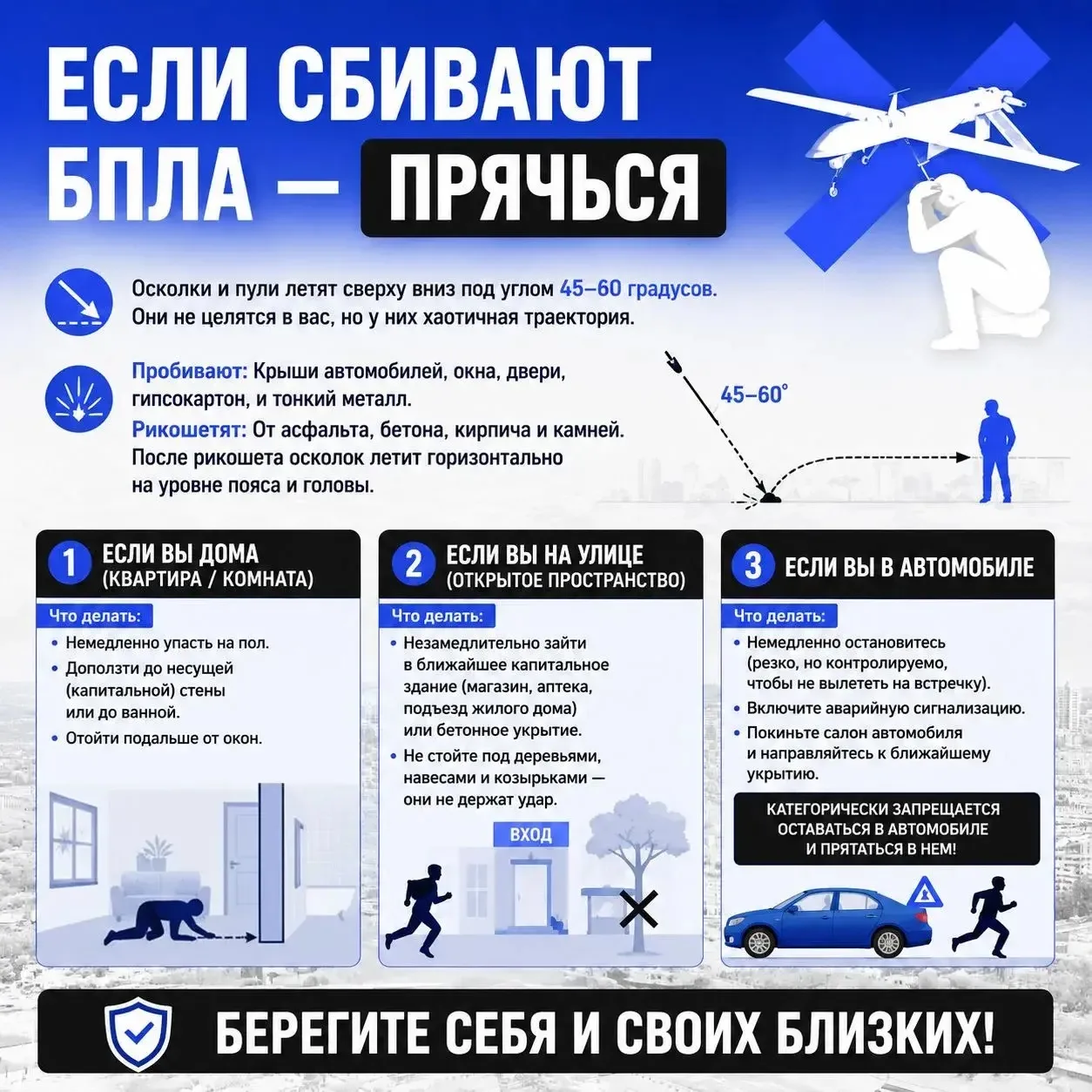 Уважаемые шебекинцы! Во время сбития вражеского беспилотника особую опасность представл...