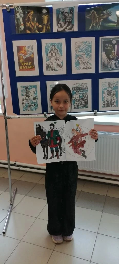 🎨 Творческий день в лагере был посвящён эпосу «Урал‑Батыр».