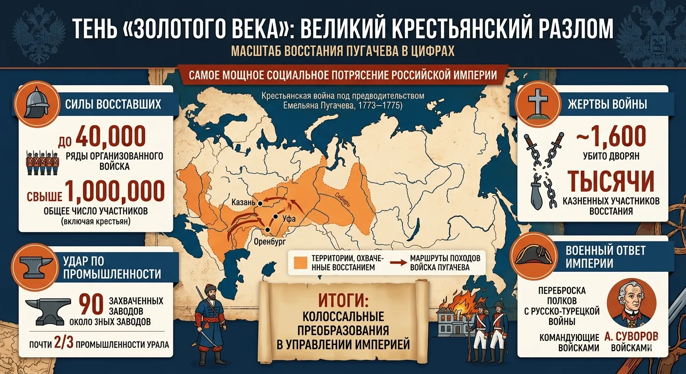 «Крупнейший бунт Европы: цифры и факты восстания Пугачева  Когда мы вспоминаем эпоху Екатерины Велик