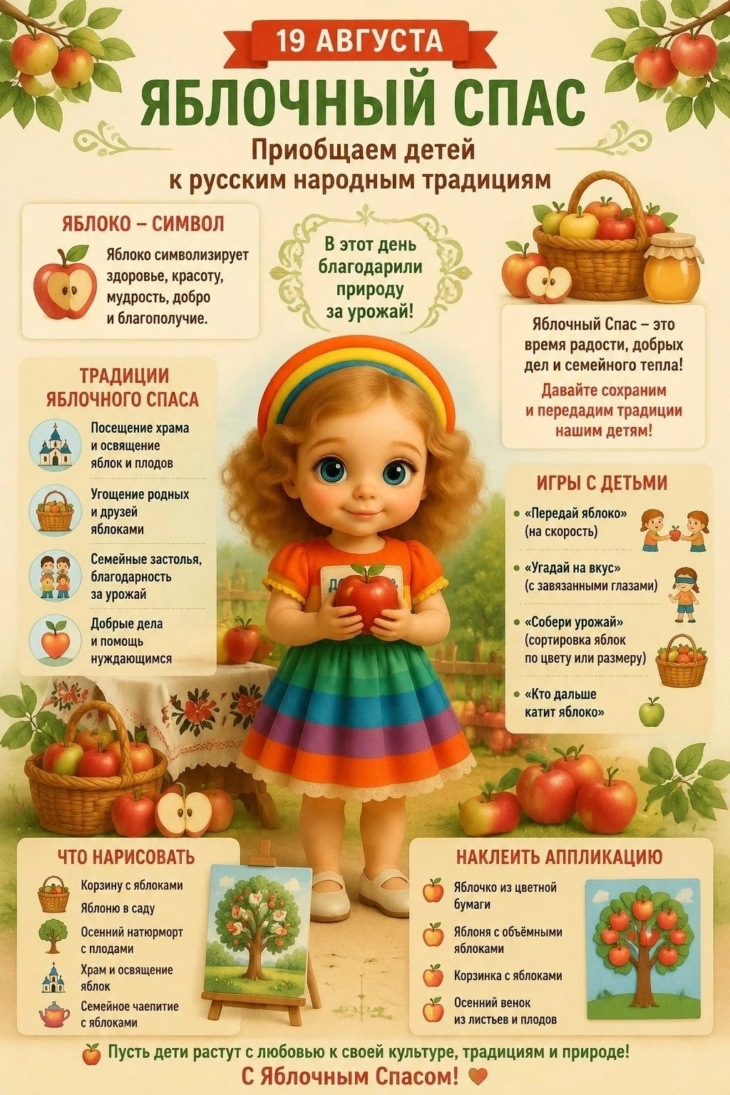 ✨ Поздравляем с Яблочным Спасом! 🍏