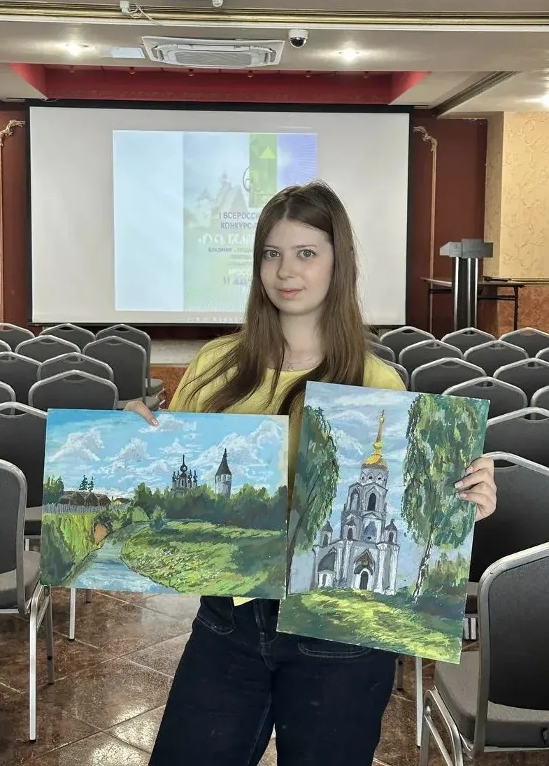 Мазницина Елизавета, ученица 7 «А» класса стала Победителем Всероссийского Художественного очного ко