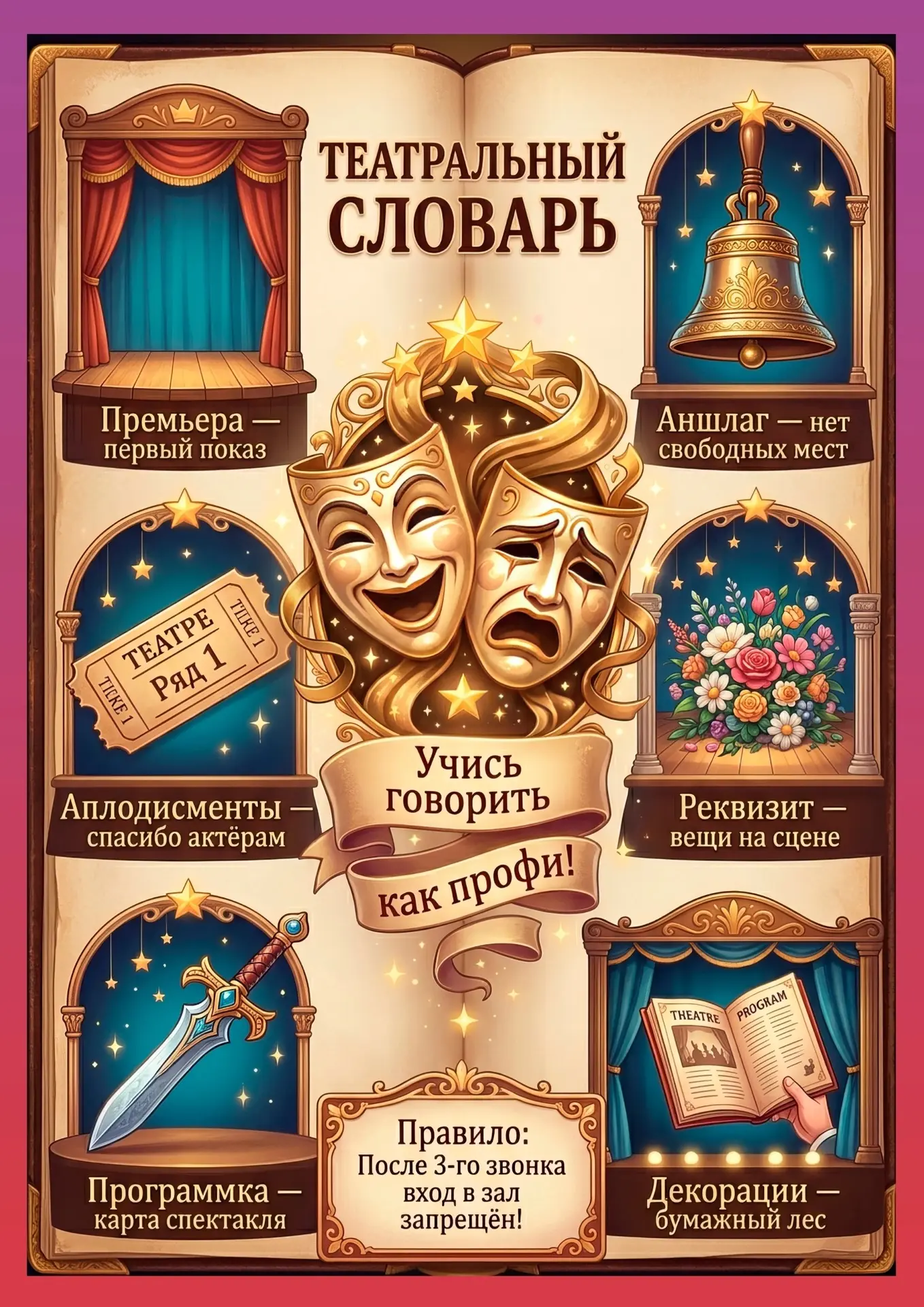 🎭Неделя театра в нашем детском саду!🎭

С 20 по 24 июля у нас будет проходить неделя театра в нашем