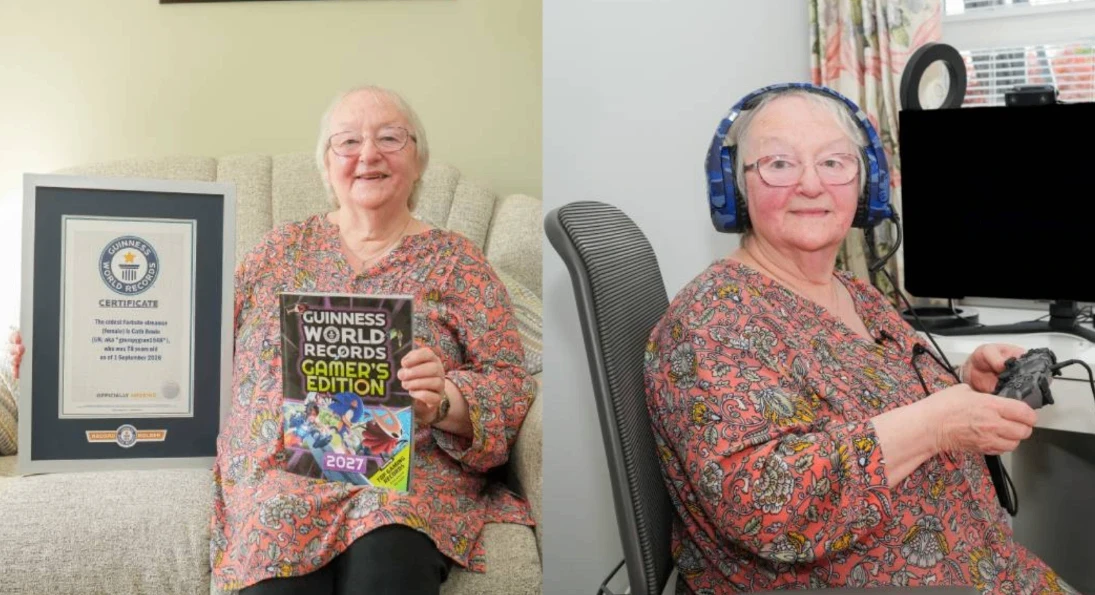 Мировой рекорд 78-летней стримерши в Fortnite.