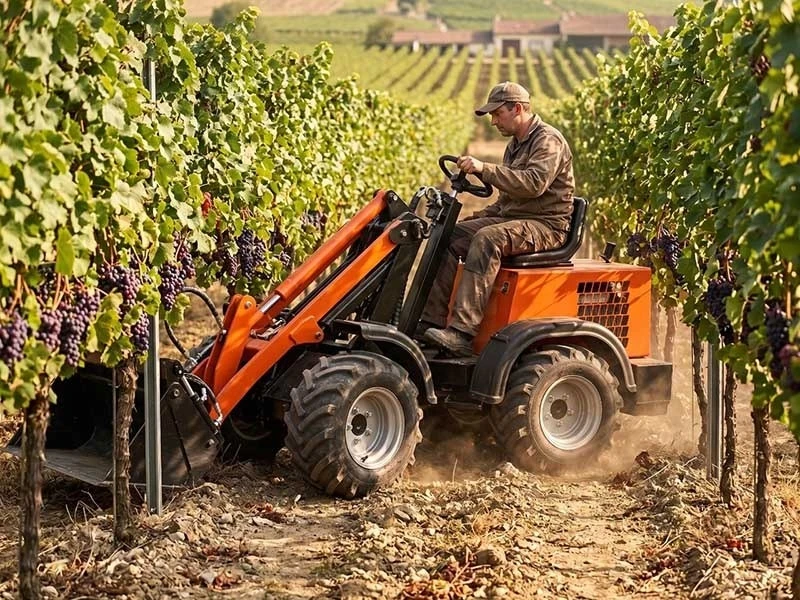 🚜 Очередная новинка мини-техники: погрузчик из Красногорска