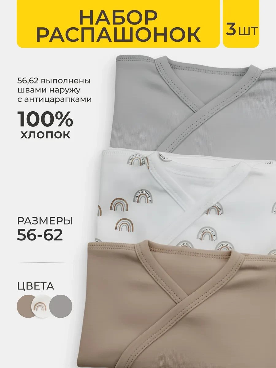 ⚡️ Распашонки для новорожденных, billix kids