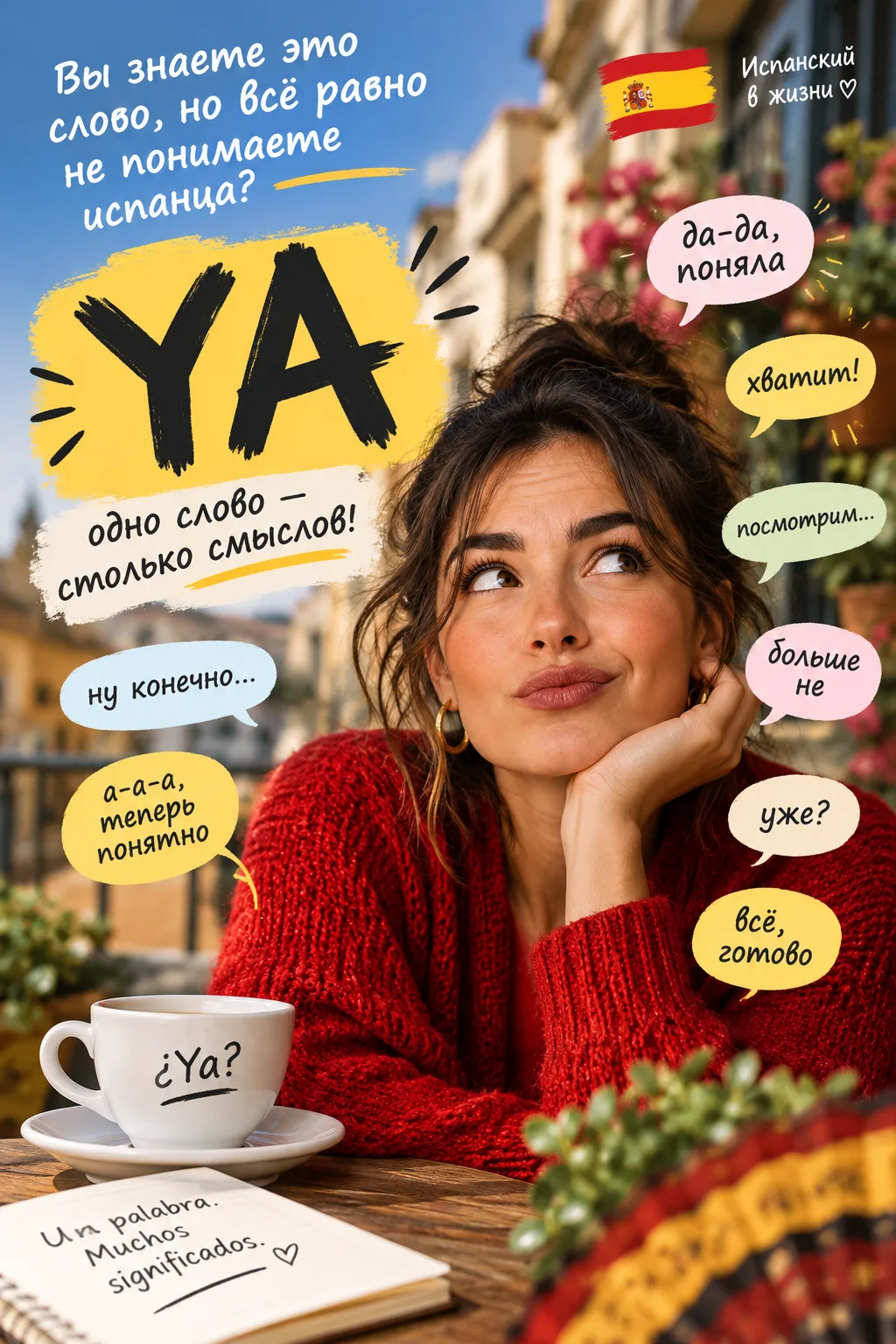 🇪🇸 Есть испанское слово, которое вы, скорее всего, знаете с первого месяца обучения.