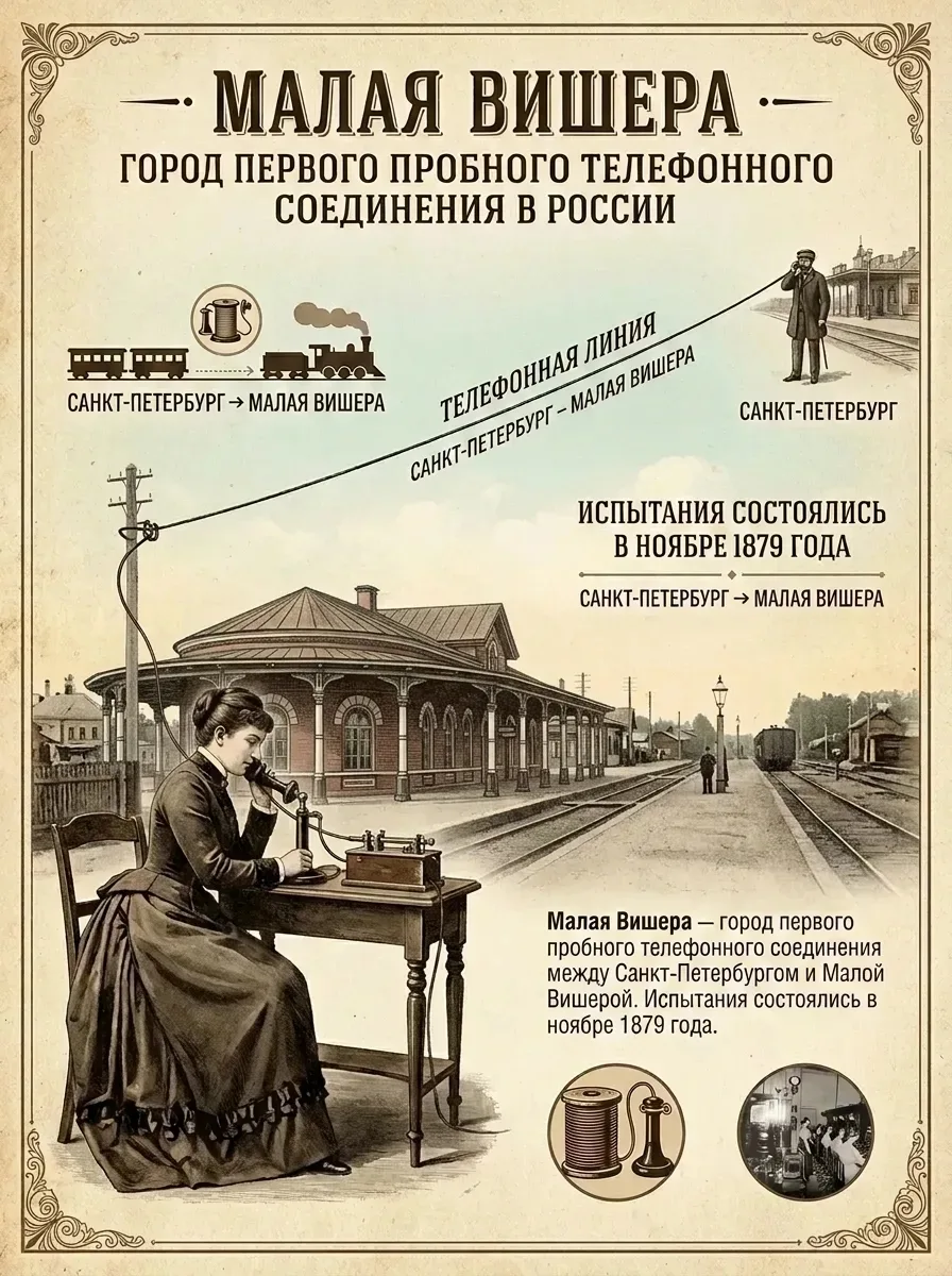Малая Вишера -  город первого междугороднего телефонного разговора