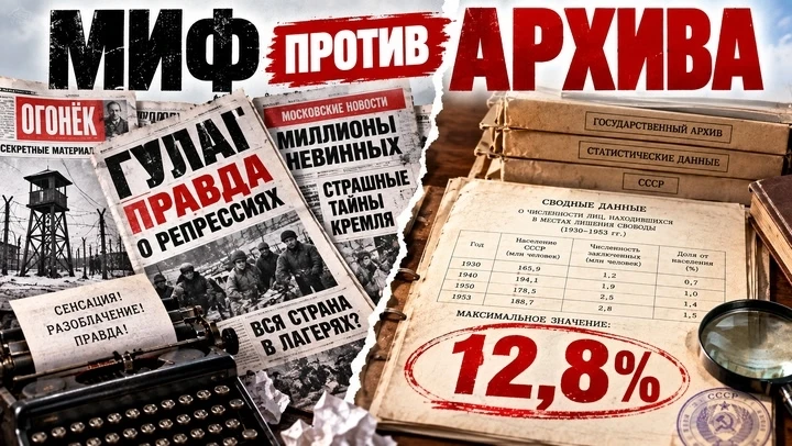 НАМ ДЕСЯТИЛЕТИЯМИ РАССКАЗЫВАЛИ ПРО СТРАНУ-ГУЛАГ. А ТЕПЕРЬ ДАВАЙТЕ ПОСМОТРИМ НА ЦИФРЫ И ...