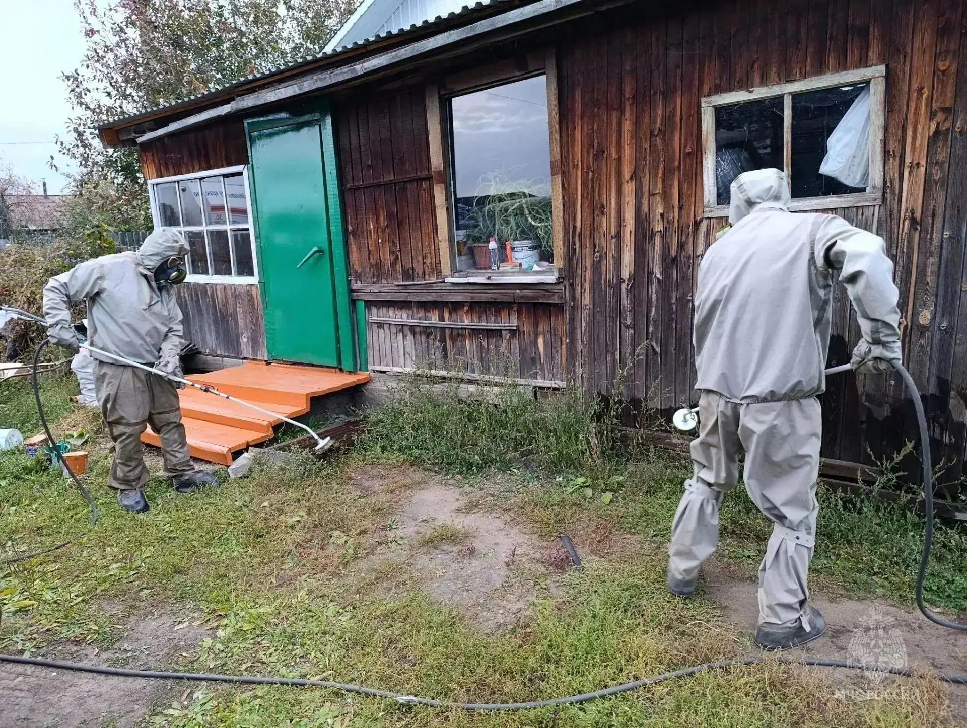 Дезинфекцию подтопленных территорий провели в Чернышевском округе Забайкалья