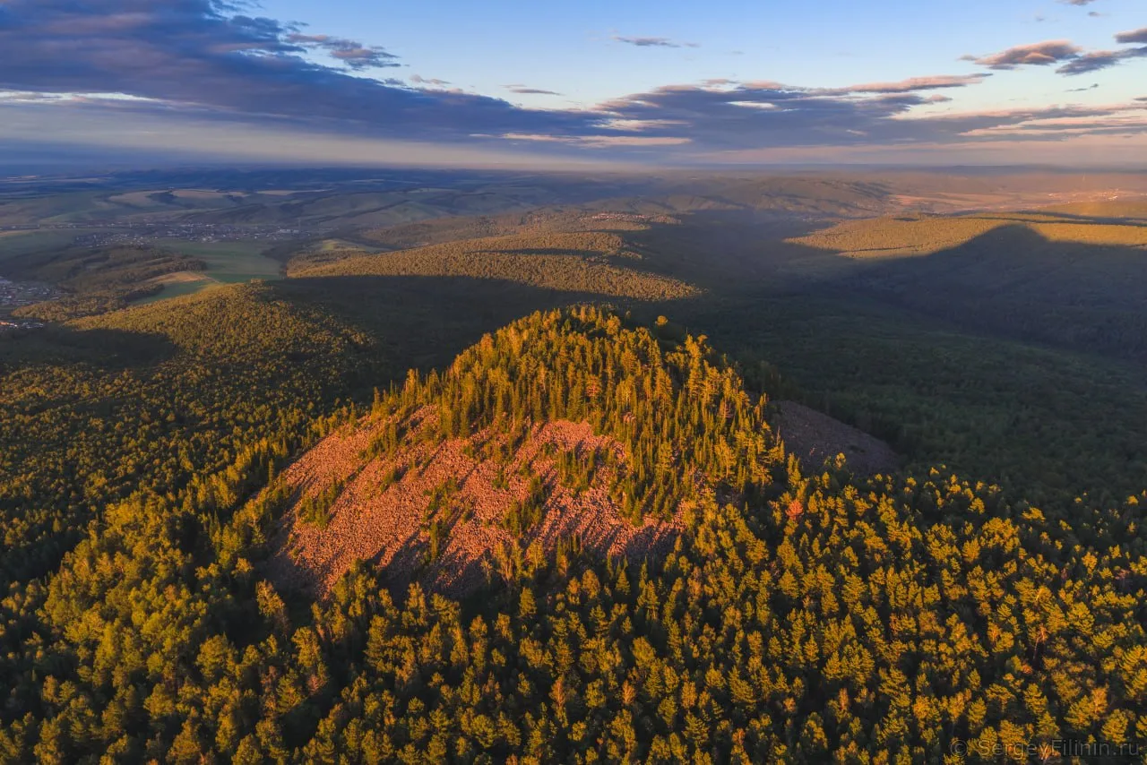 ⛰ Чёрная сопка — древний вулкан среди тайги