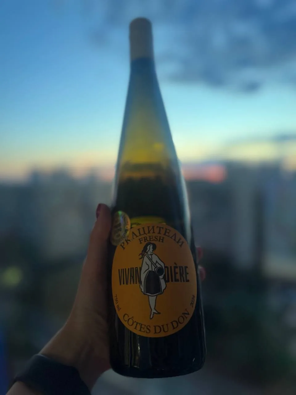 Вино, которое я открывала вчера на эфире - Ркацители Fresh от Domaine de La Vivandiere