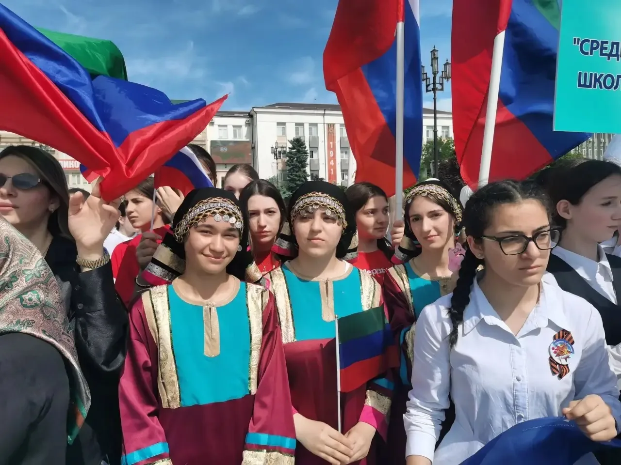 21 мая в Махачкале прошел «Парад наследников Победы», организованный общероссийским «Движением первы
