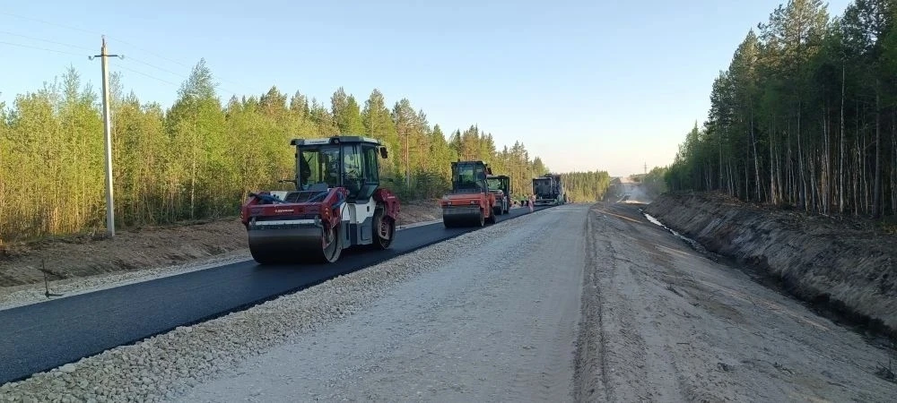 На трассе Сыктывкар — Нарьян-Мар работа идёт с опережением.