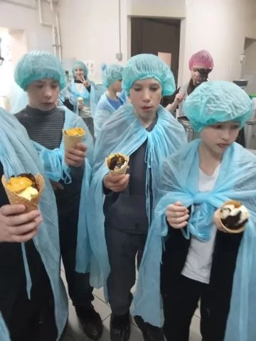 Профориентационная экскурсия на фабрику мороженого.