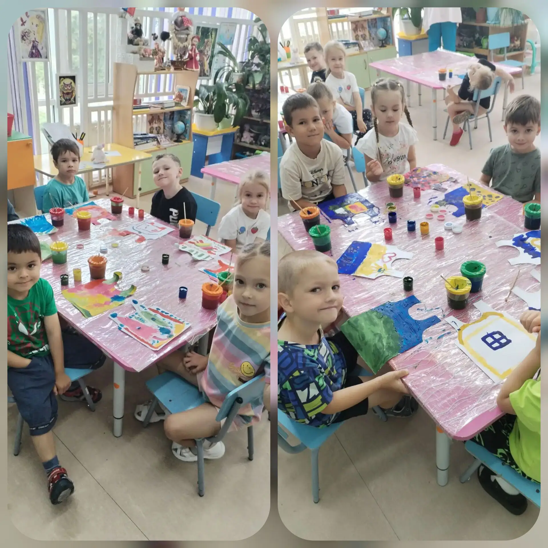 🎨 В  средней группе прошло яркое и творческое занятие по рисованию! Дети с большим удо...