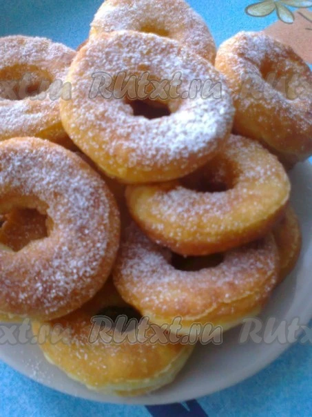 Творожные пончики-колечки
