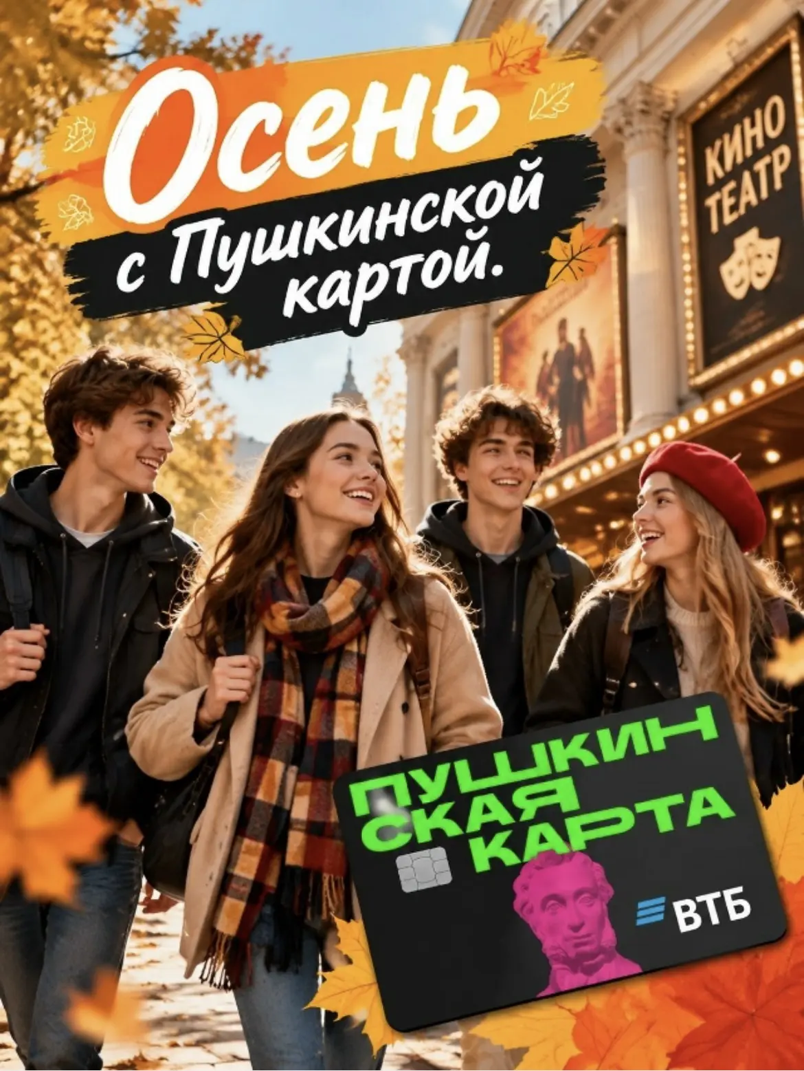 🍂 Осень 2026: время культурного тепла с Пушкинской картой!