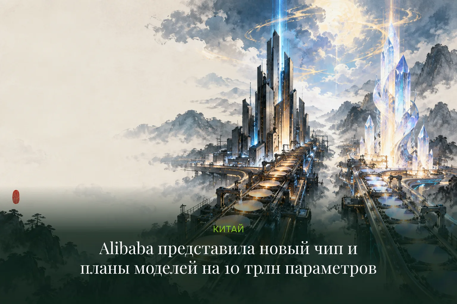 Alibaba представила новый чип и планы моделей на 10 трлн параметров