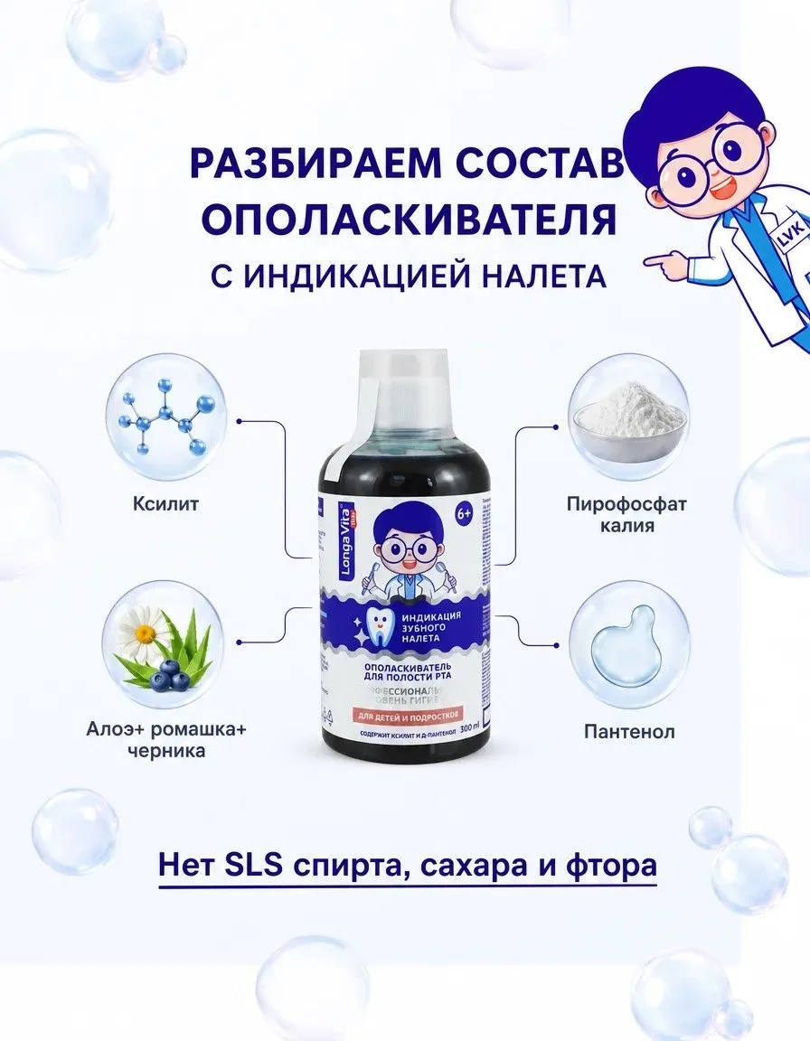 🔍 Разбираем состав: ополаскиватель с индикацией налета