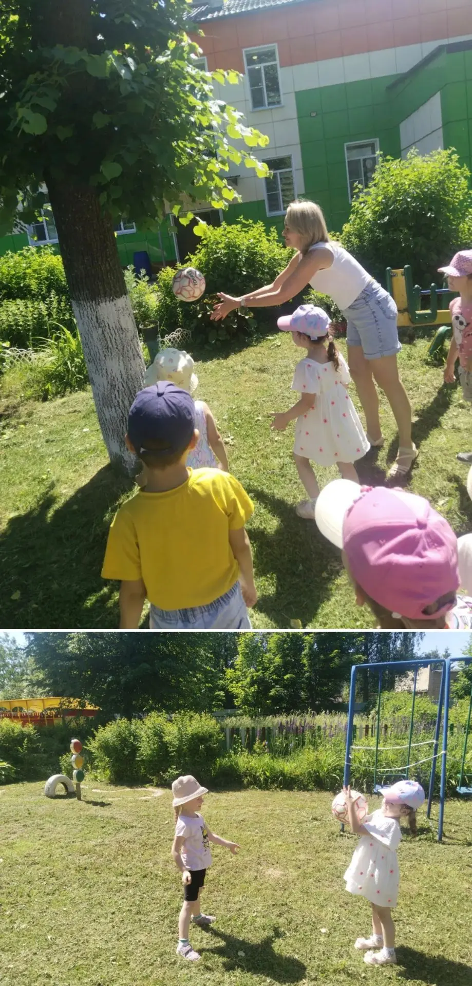 🌞 Свежий воздух, звонкий смех и мяч!
В нашем детском саду прошли весёлые игры с мячиком на улице. Р