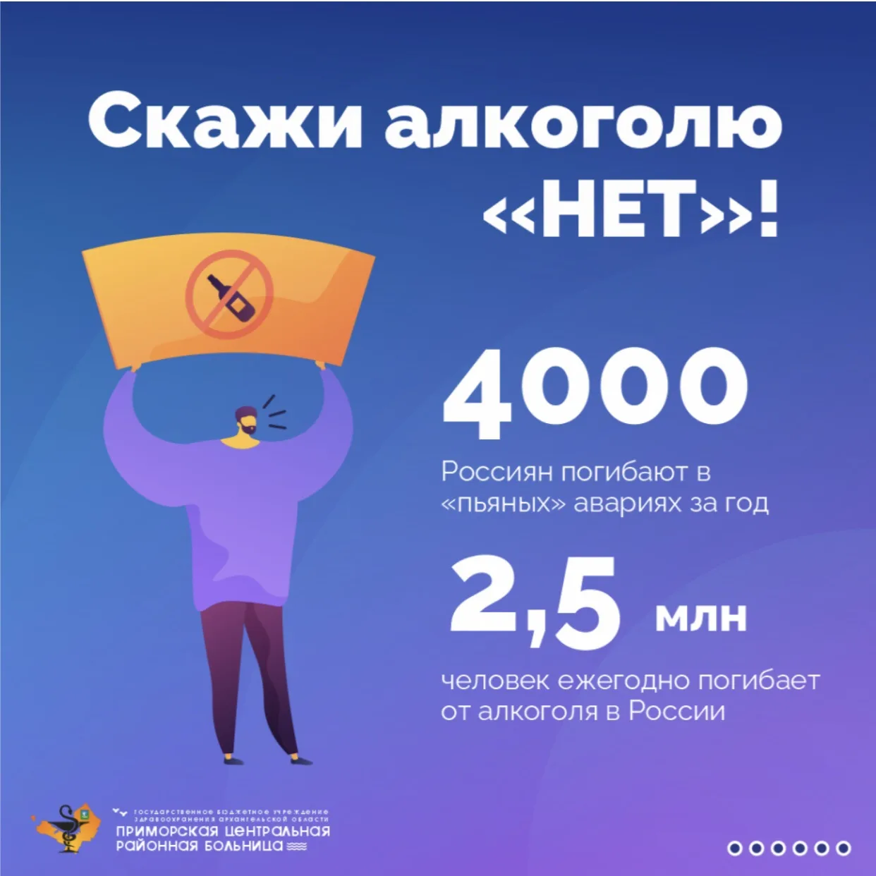 Важное медицинское заключение: безопасной дозы алкоголя не существует. Любое количество...