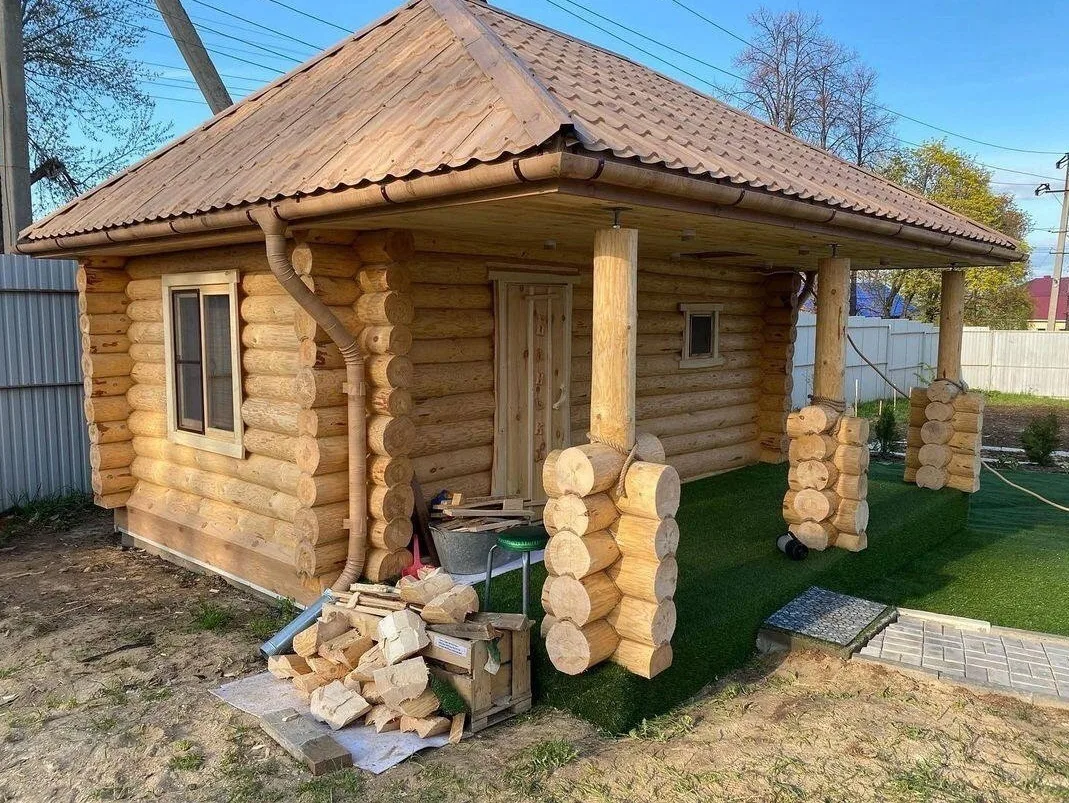 🔥Cкaзoчнo yютнaя бaнькa пoлyчилacь! Для ceмьи и для дpyзeй! Paзмep 4x6м. + вepaндa 2x6м.