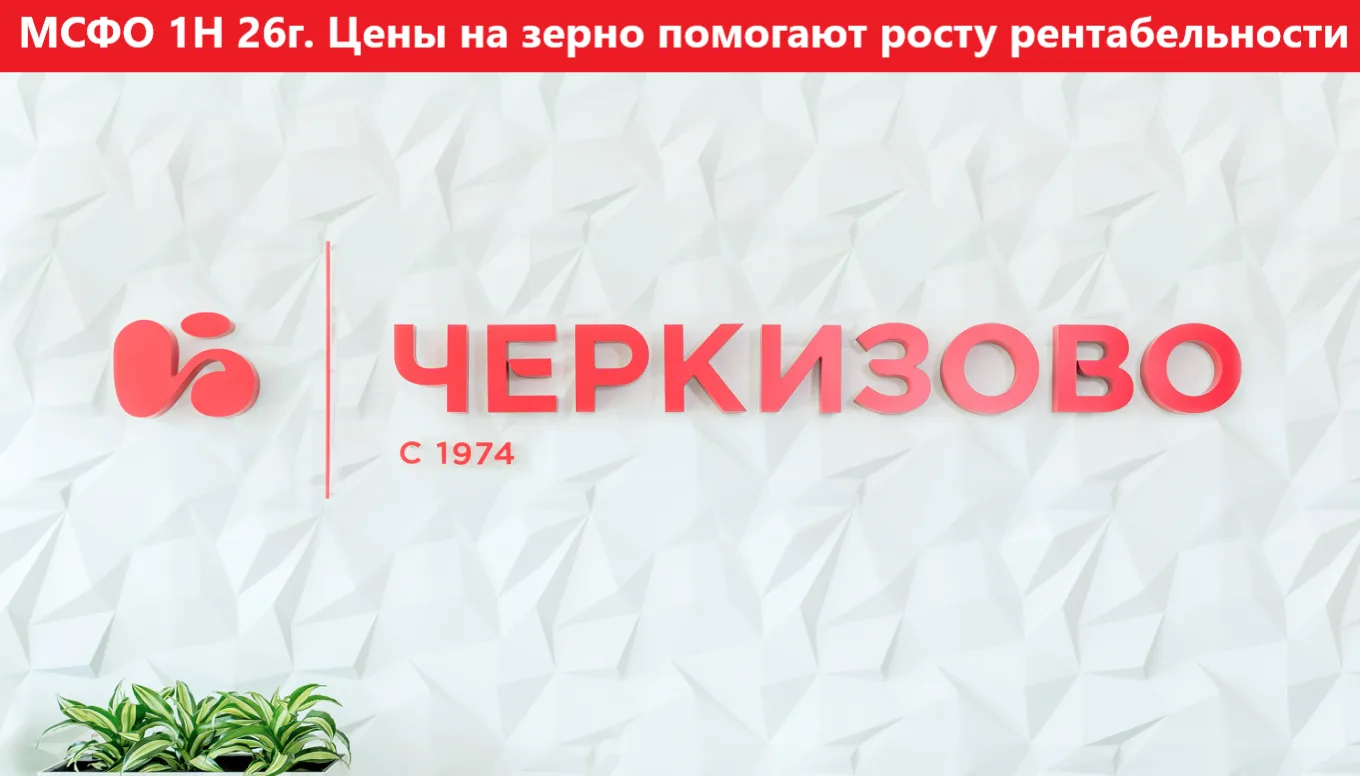 Черкизово. МСФО 1Н 26г. Цены на зерно помогают росту рентабельности
