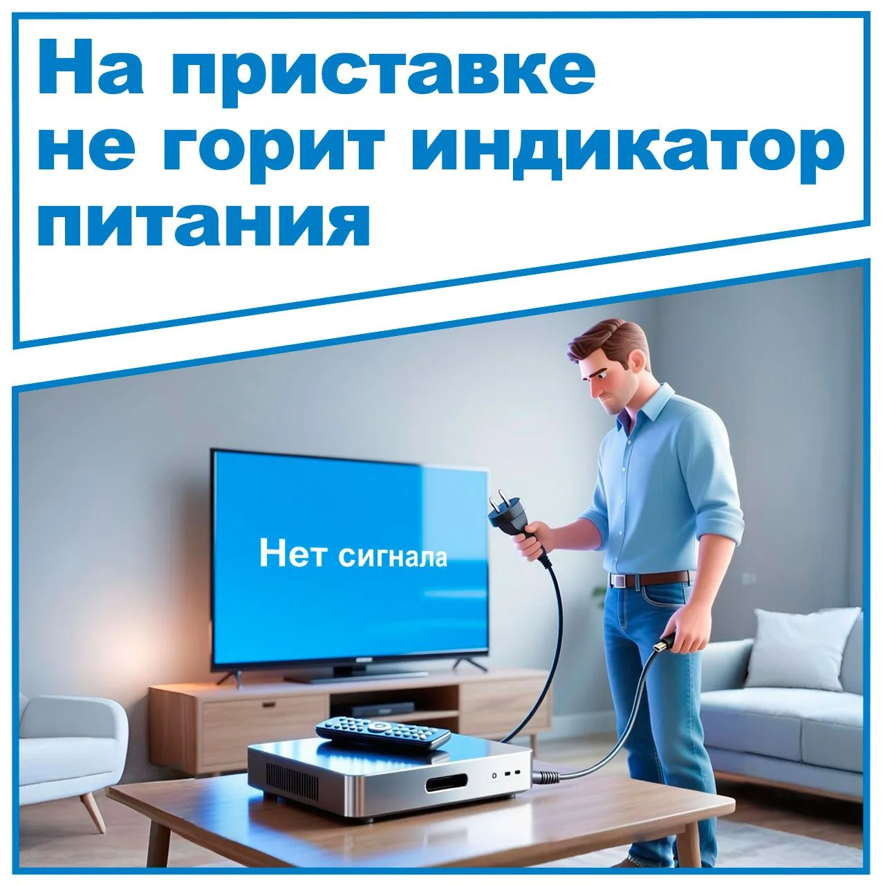 🔧 Не горит индикатор питания вашей приставке?