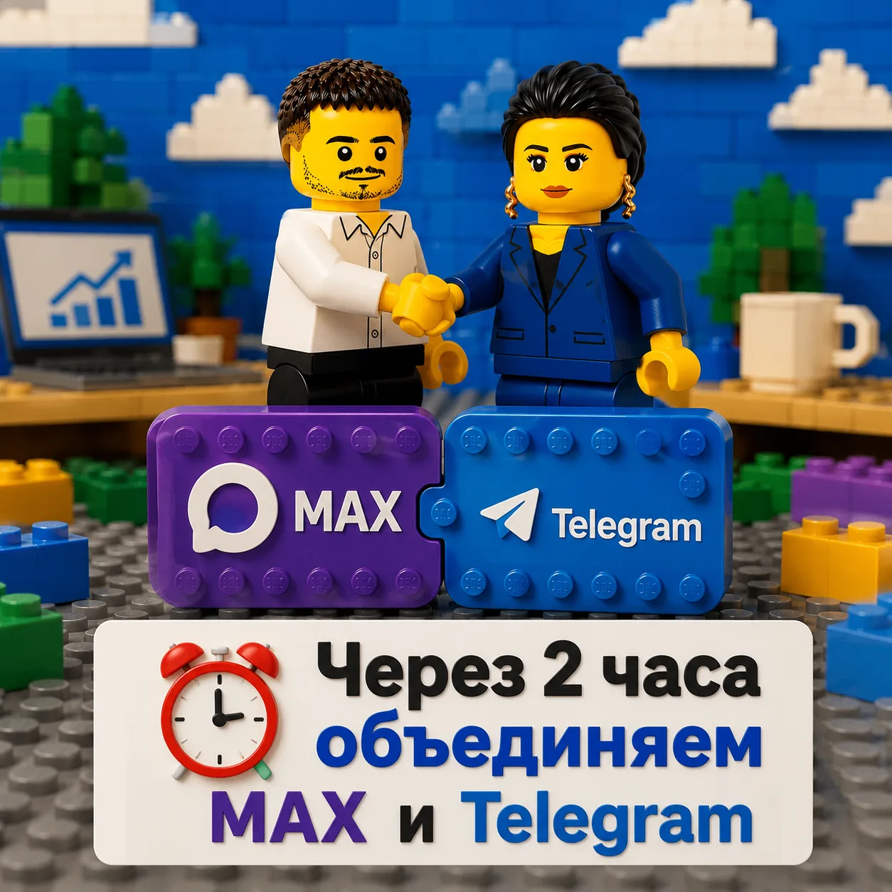 👉 Через 2 часа объединяем MAX и Telegram.