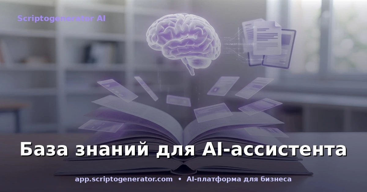 📚 Как настроить базу знаний — и зачем это нужно