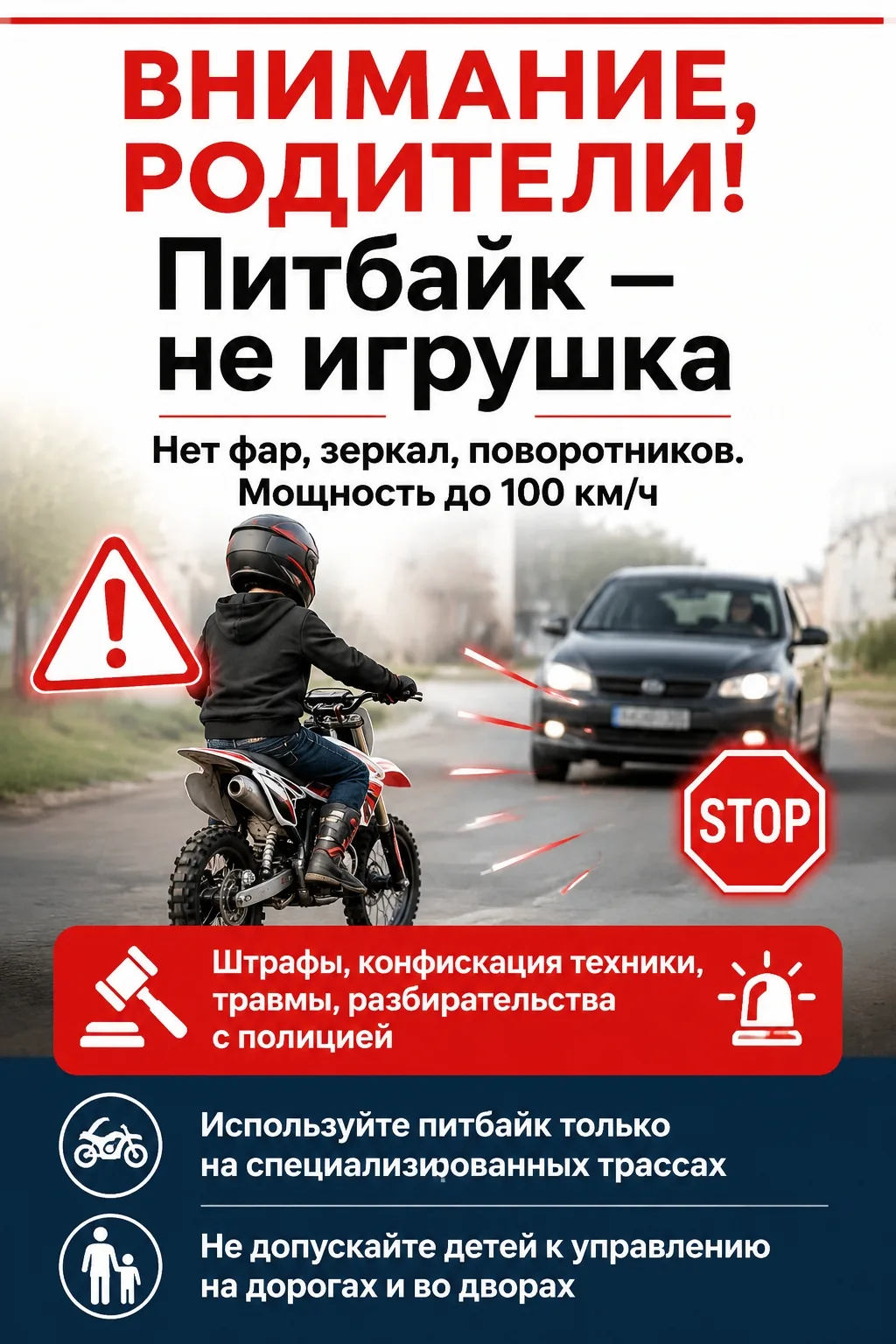❗Питбайк для ребёнка: