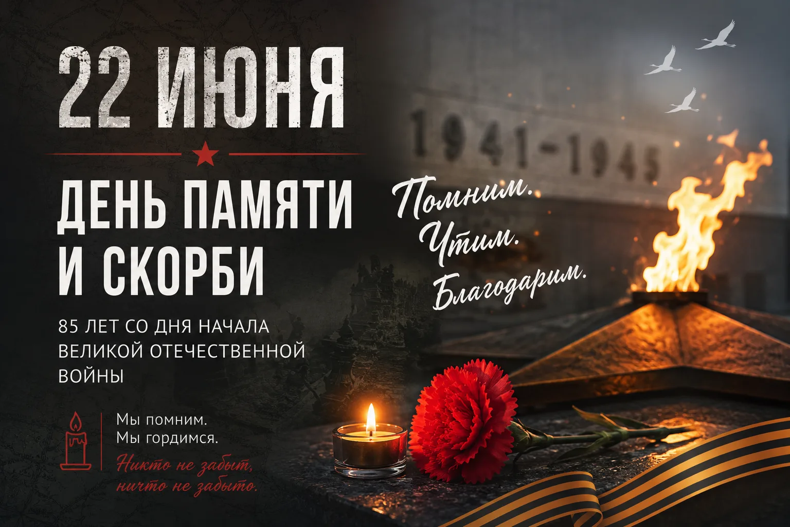 🕯️ 22 июня — День памяти и скорби

Сегодня исполняется 85 лет со дня начала Великой Отечественной в