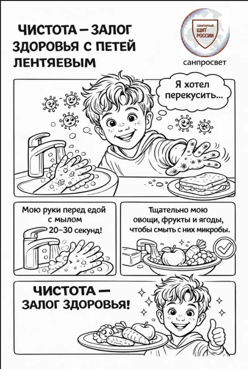 Роспотребнадзор представляет: приключения Пети Лентяева!