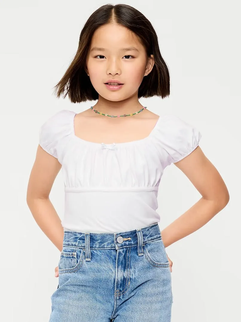 Топ для девочек от  Old Navy 
Цена 961 руб + вес
Размеры XS, S, M, L, XL, 2XL, 2Х
Состав 96% хлопок,