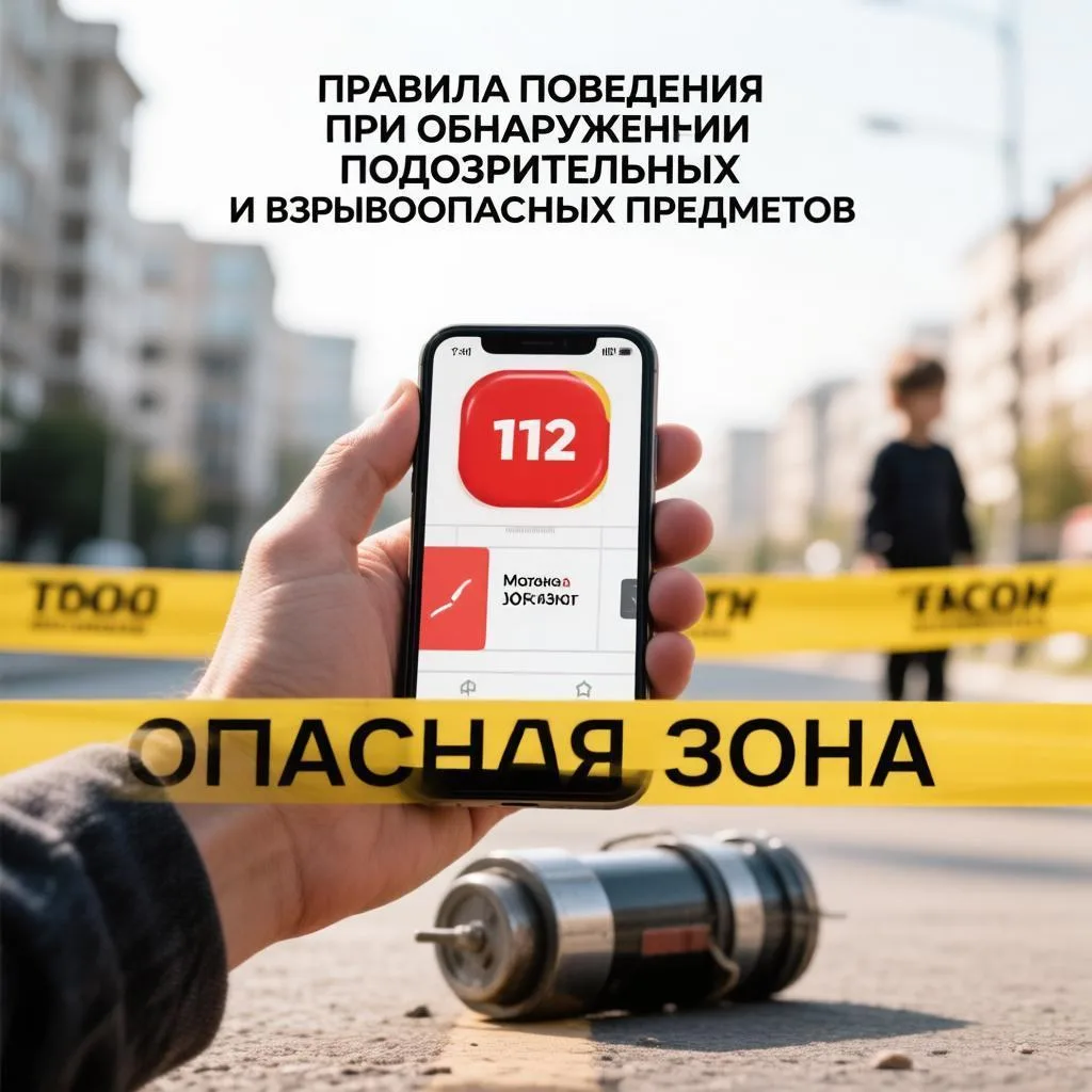 Алгоритм действий в случае обнаружения подозрительного предмета