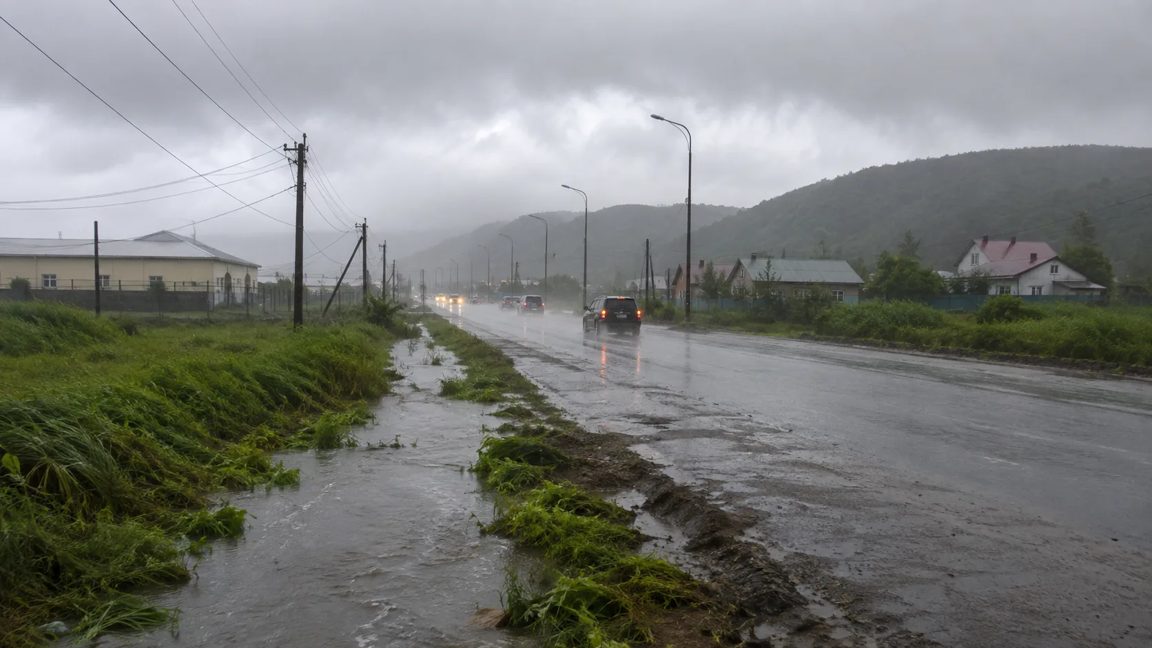 ☔ В Томаринском районе за август выпало более двух месячных норм осадков