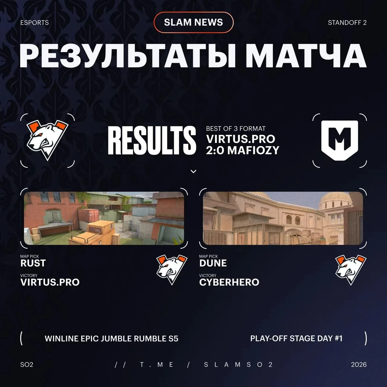 🧡 VIRTUS.PRО ВЫБИВАЮТ С ТУРНИРА ♥️ MAFIOZY СО СЧЁТОМ 2:0 ПО КАРТАМ