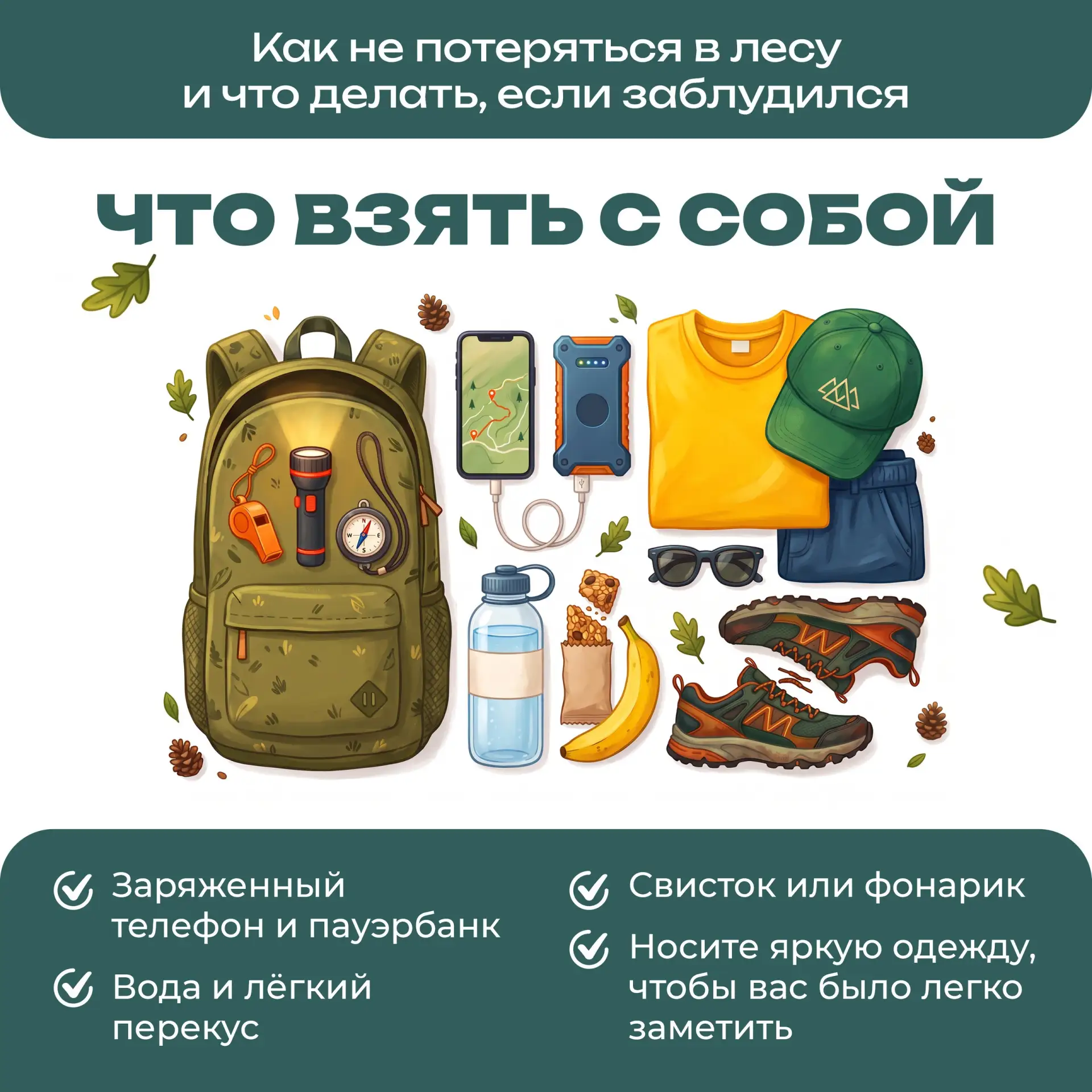 Как не потеряться в лесу и что делать, если заблудился